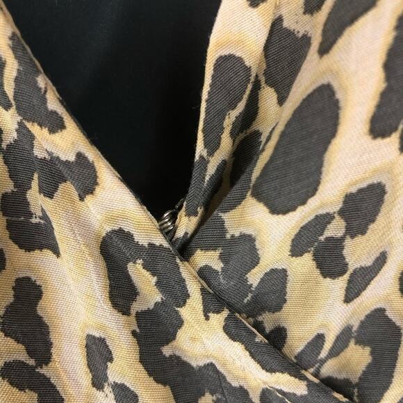 FAITHFULL THE BRAND Leopard Baja Wrap Mini Dress 2 - Picture 4 of 11